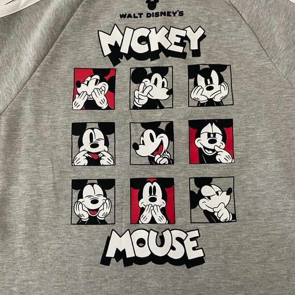 Disney Cropped Mickey Mouse Sweatshirt with Sleeve Stripes - Picture 6 of 10